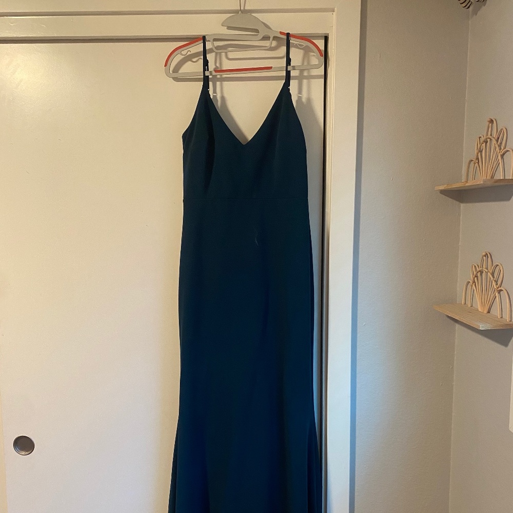 Infinite Glory Forest Green Maxi Dress - M